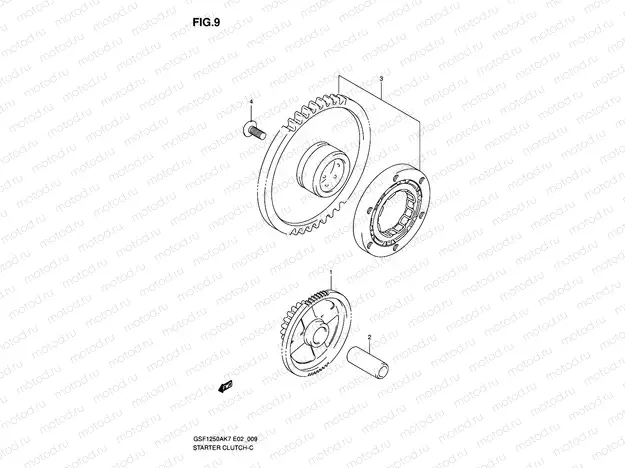 9 - STARTER CLUTCH