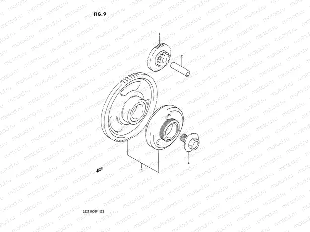 9 - STARTER CLUTCH