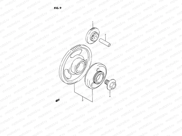 9 - STARTER CLUTCH