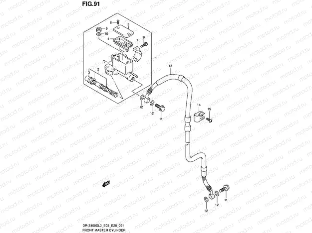 91 - FRONT MASTER CYLINDER