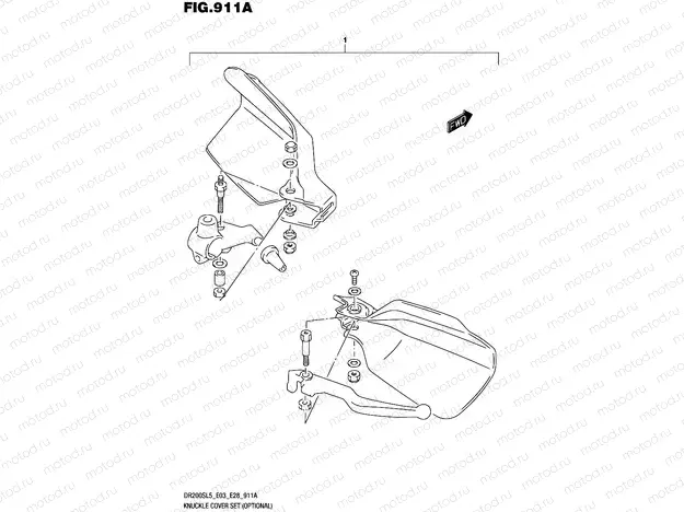 911A - KNUCKLE COVER SET (OPTIONAL)