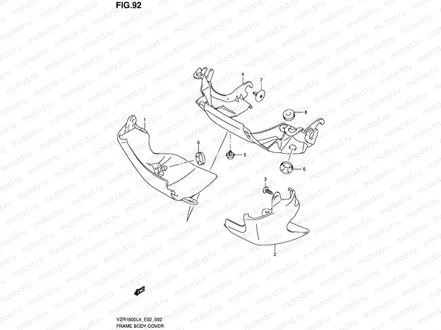 92 - FRAME BODY COVER