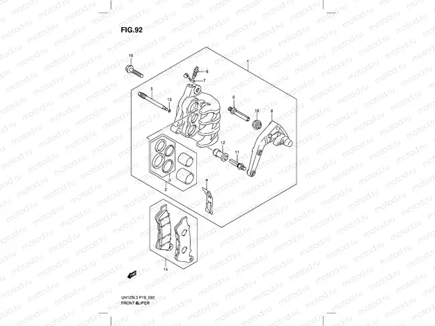92 - FRONT CALIPER