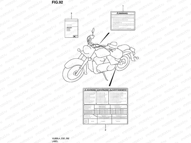 92 - LABEL (VL800CL4 E19)