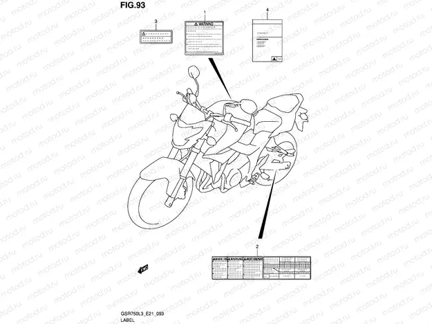 93 - LABEL (GSR750L3 E21)