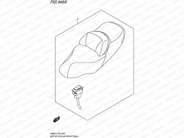 945A - SEAT SET WITH HEATER (OPTIONAL) (AN650L5 E19)