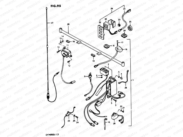 95 - CB RADIO KIT OPTIONAL