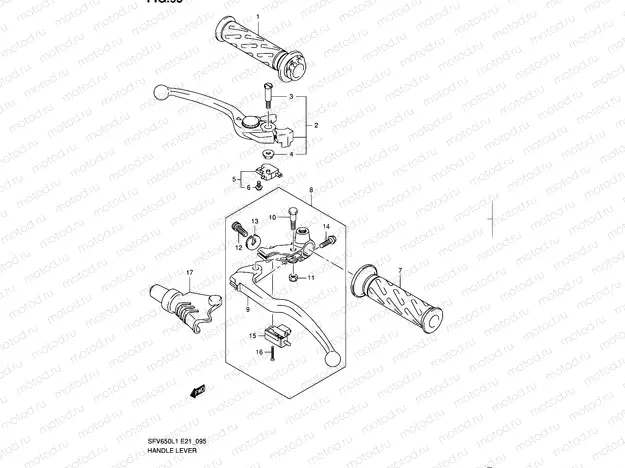 95 - HANDLE LEVER