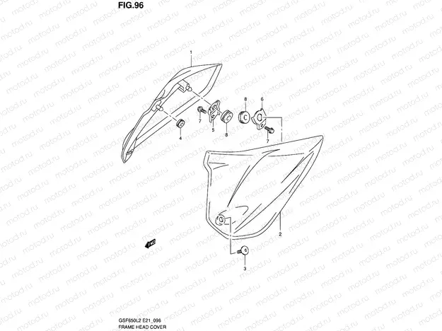 96 - FRAME HEAD COVER (GSF650UL2 E21)