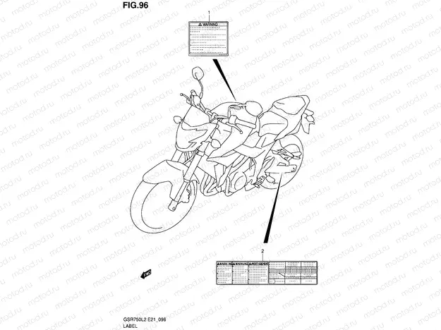 96 - LABEL (GSR750AL2 E21)