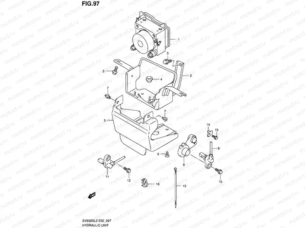 97 - HYDRAULIC UNIT (SV650SAL2 E24)
