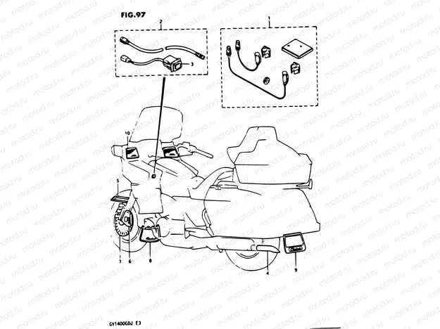 97 - OPTIONAL (HEADSET, SPEAKER GRILLE, MUD FLAPS ETC...)