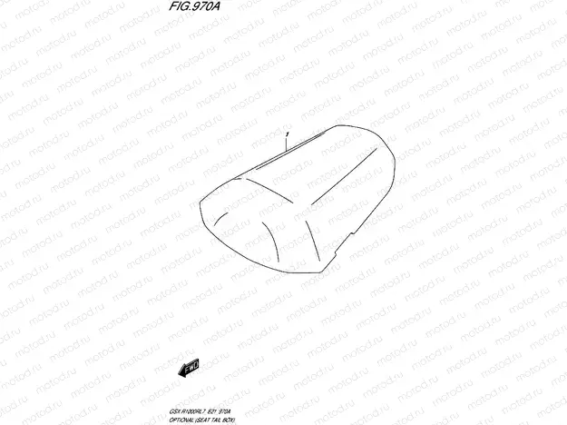 970A - OPTIONAL (SEAT TAIL BOX) (GSX-R1000RL7 E21)