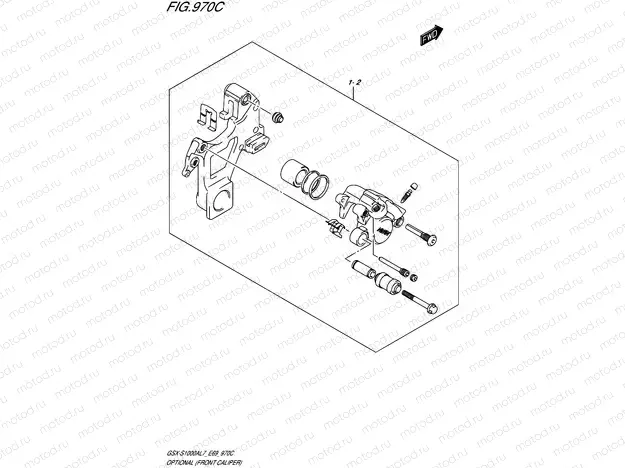 970C - OPTIONAL (FRONT CALIPER)