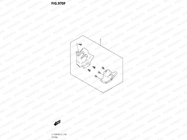 970F - OPTIONAL GUARD SET (DL1050RQ)