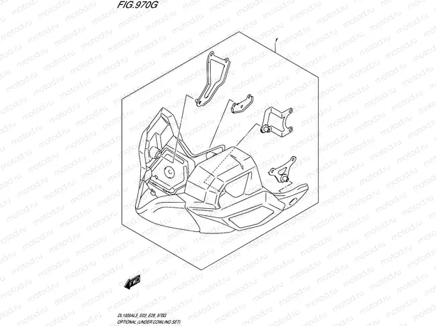 970G - OPTIONAL (UNDER COWLING SET)