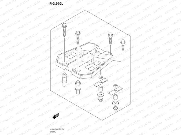 970L - OPTIONAL TOP CASE PLATE