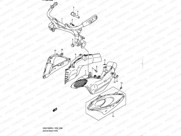 98 - AIR INTAKE PIPE