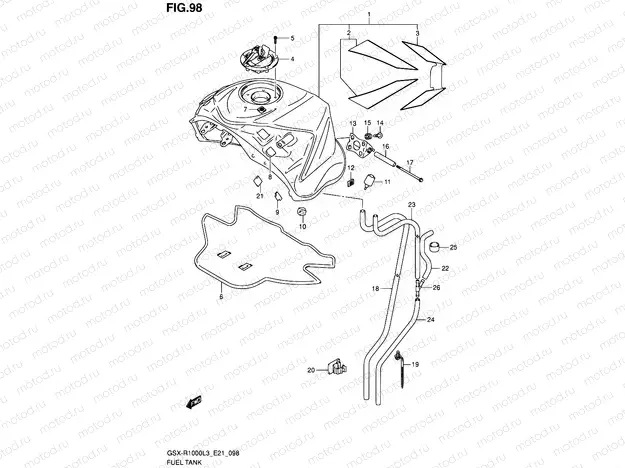 98 - FUEL TANK (GSX-R1000ZL3 E24)