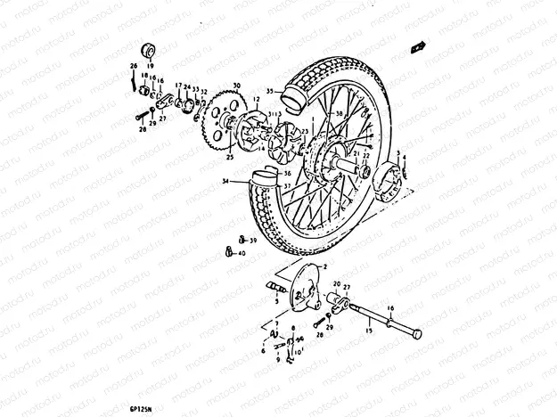98 - REAR WHEEL