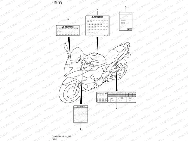 99 - LABEL (GSX650FUL2 E21)