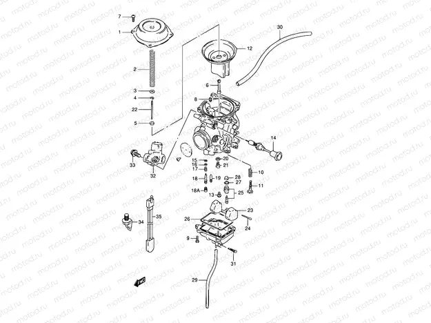 9A - CARBURETOR (MODEL V/W/X/Y)