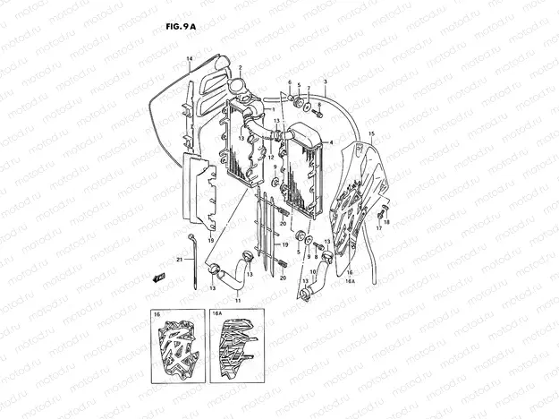 9A - RADIATOR (MODEL R/S/T)