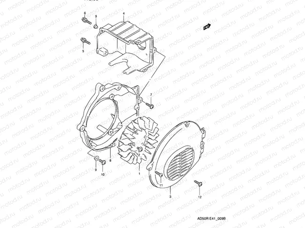 9B - COOLING FAN (MODEL R)