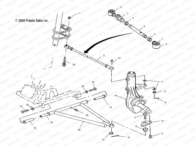 A-ARM/STRUT MOUNTING - A04BA25CA/CB (4986208620B01) | A-ARM/STRUT MOUNTING - A04BA25CA/CB (4986208620B01)