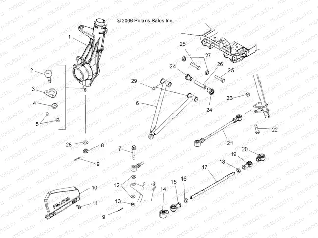A-ARM/STRUT MOUNTING - A07TH76AU/TN76AF/AL/AU (49ATVAARMX2500EFI) | A-ARM/STRUT MOUNTING - A07TH76AU/TN76AF/AL/AU (49ATVAARMX2500EFI)