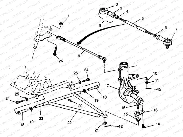 A-ARM/STRUT MOUNTING Magnum 2X4 W967544 (4936033603B007) | A-ARM/STRUT MOUNTING Magnum 2X4 W967544 (4936033603B007)