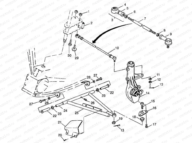A-ARM/STRUT MOUNTING Magnum 6X6 W97AE42A and Swedish Magnum 6X6 S97AE42E (4940754075B012) | A-ARM/STRUT MOUNTING Magnum 6X6 W97AE42A and Swedish Magnum 6X6 S97AE42E (4940754075B012)