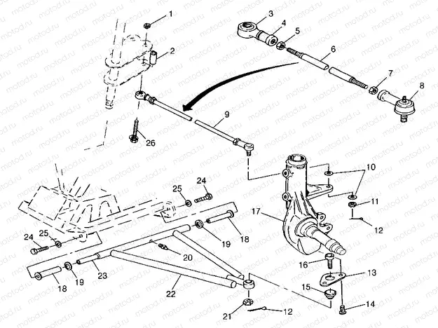 A-ARM/STRUT MOUNTING Sport 400L W98BA38C (4947234723B005) | A-ARM/STRUT MOUNTING Sport 400L W98BA38C (4947234723B005)