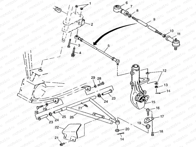 A-ARM/STRUT MOUNTING XPLORER 300 W98CC28C (4945264526B013) | A-ARM/STRUT MOUNTING XPLORER 300 W98CC28C (4945264526B013)