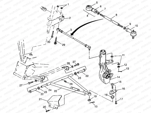A-ARM/STRUT MOUNTING XPLORER 400L W98CC38C (4945414541B013) | A-ARM/STRUT MOUNTING XPLORER 400L W98CC38C (4945414541B013)