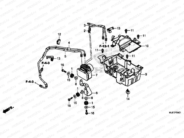 ABS MODULATOR / TRAY