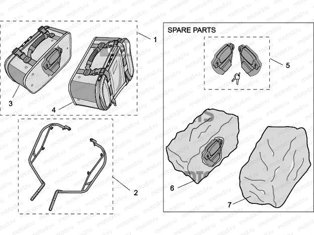 Acc.-Top/cases, side cases I