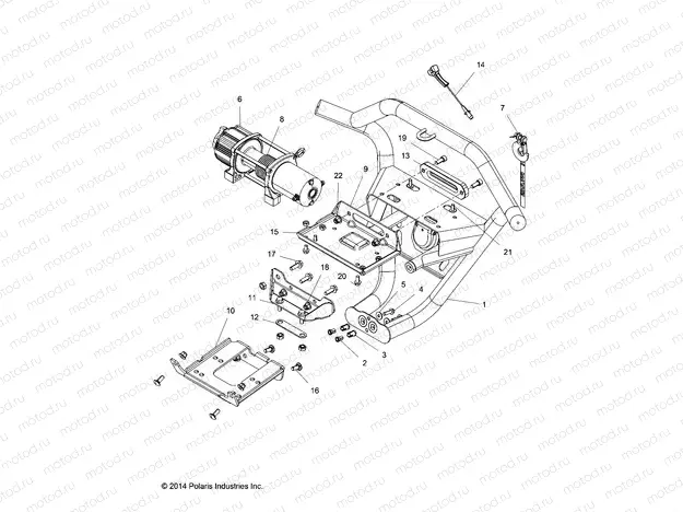 ACCESSORY | ACCESSORY, FRONT BUMPER, W/WINCH - Z15VDE99AL (49RGRBUMPER151K2)