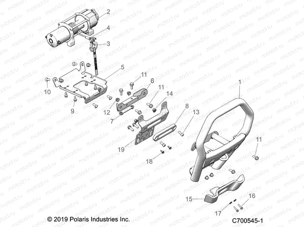ACCESSORY | ACCESSORY, FRONT BUMPER, W/WINCH - Z20NAR99AZ/BZ (C700545-1)