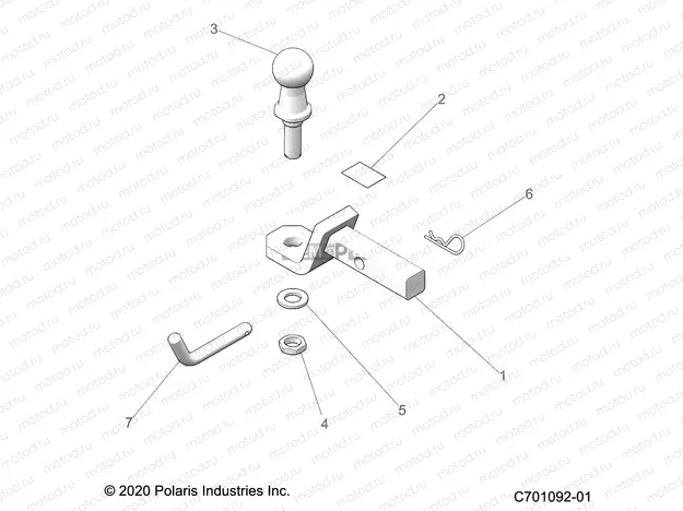 ACCESSORY | ACCESSORY, HITCH - Z22NAS99CZ (C701092-01)