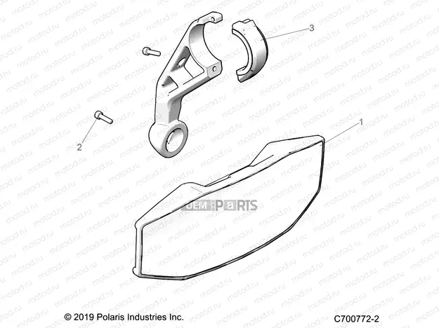 ACCESSORY | ACCESSORY, MIRROR, REAR - G21G4E99NW (C700772-2)