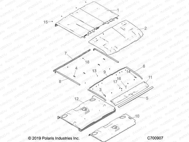 ACCESSORY | ACCESSORY, ROOF - R20RSK99AA/AX/A9/AP/BA/BX/B9/BP (C700907)
