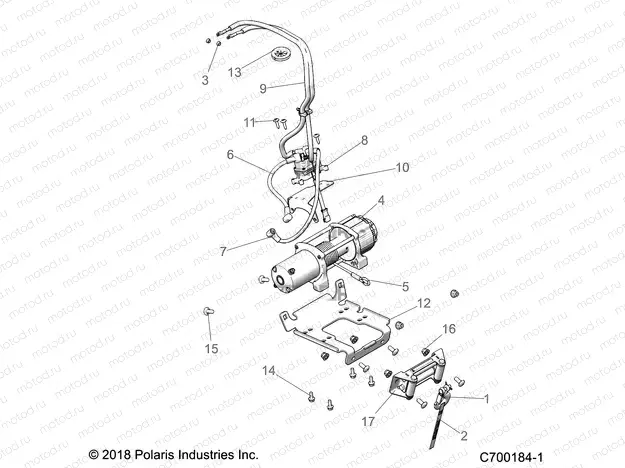 ACCESSORY | ACCESSORY, WINCH - G21GAD99AC/AW/BC/BW (C700184-1)