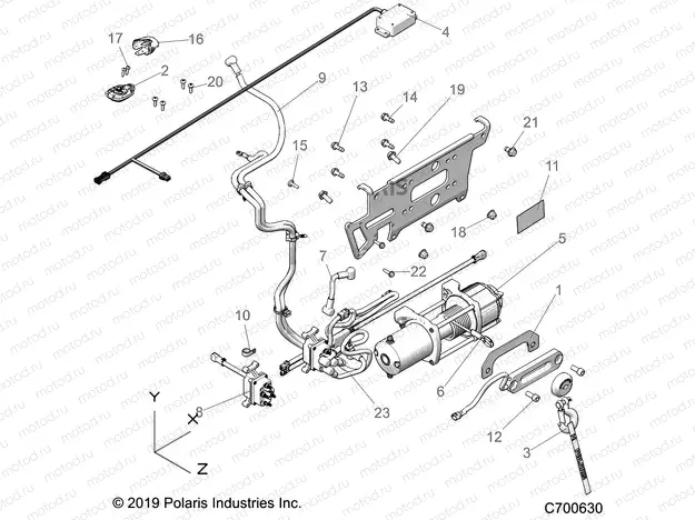 ACCESSORY | ACCESSORY, WINCH - R20RRF99AV/BV (C700630)