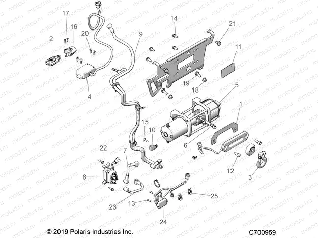 ACCESSORY | ACCESSORY, WINCH - R20RRF99AV/BV (C700959)