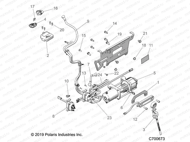 ACCESSORY | ACCESSORY, WINCH - R20RSF99AV/BV (C700673)