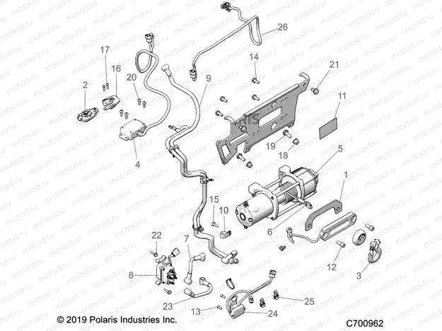 ACCESSORY | ACCESSORY, WINCH - R20RSF99AV/BV (C700962)