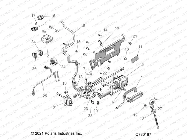 ACCESSORY | ACCESSORY, WINCH - R21T6U99AP/AG/BP/BG (C730187)