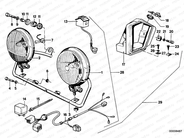 Additional headlight