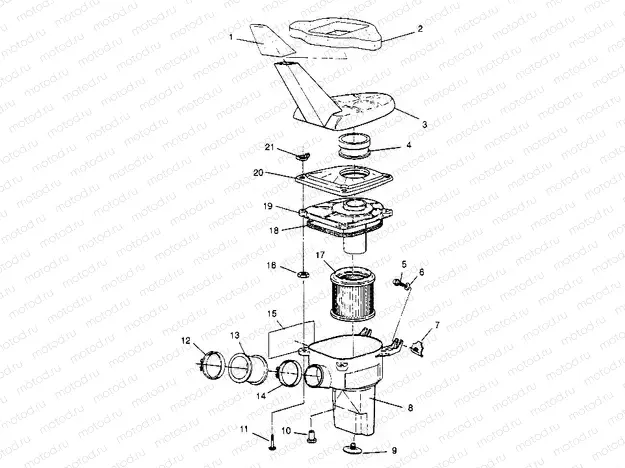 AIR BOX ASSEMBLY 2x4 400L W947540 (4926752675A014) | AIR BOX ASSEMBLY 2x4 400L W947540 (4926752675A014)